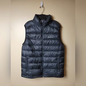 Marmot Goose Down 800 Fill Mens Black Vest Size Large
